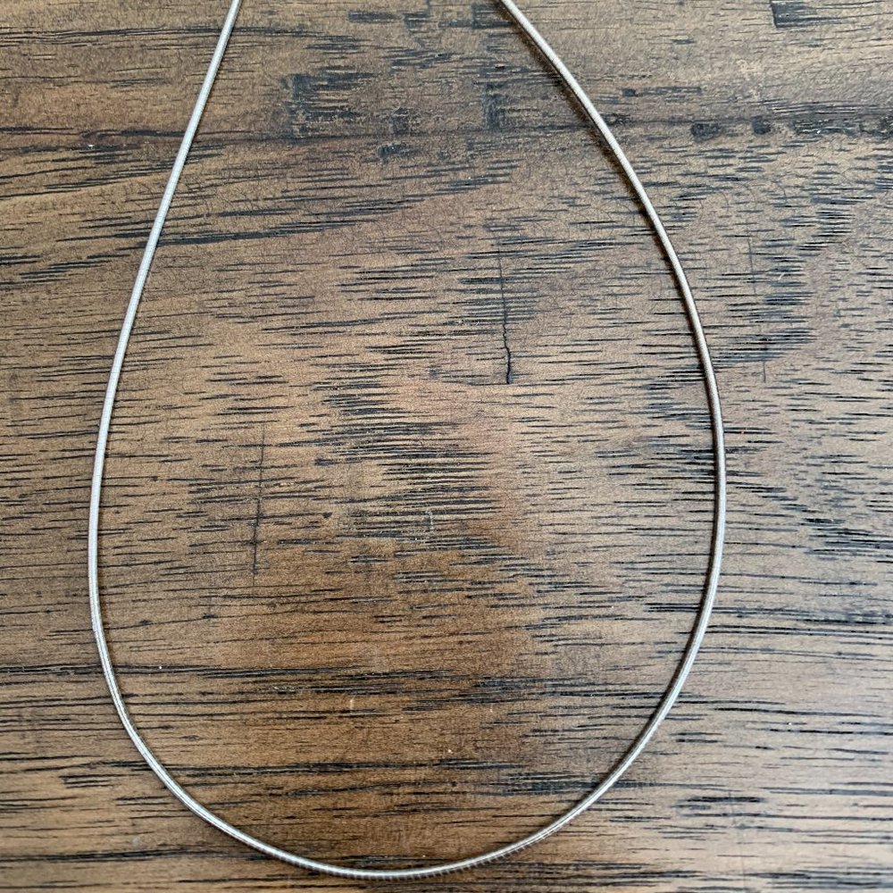Sterling Silver Wire Necklace from Italy